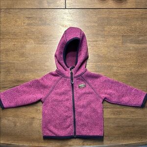 Infant L.L. Bean Sweater Fleece, Hooded Colorblock Jacket